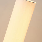 Premium Chinese Fabric Cylinder Shade Wood Tripod Floor Lamp - 1-Light Design for Study