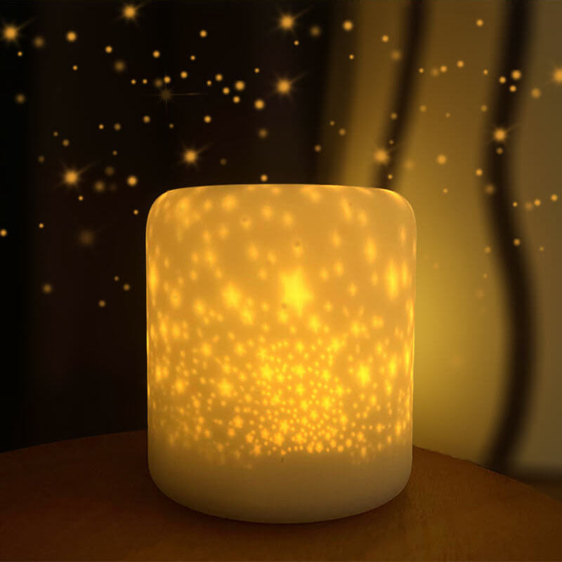 Starry Silicone LED Night Light Table Lamp with USB Charging