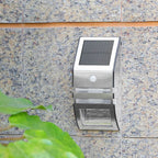 Premium Solar-Powered Stainless Steel Garden Wall Sconce