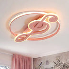 Nordic LED Ceiling Light with Music Notes Design