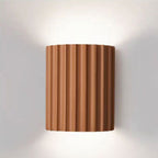 Scandinavian Resin Half Column 2-Light Wall Sconce