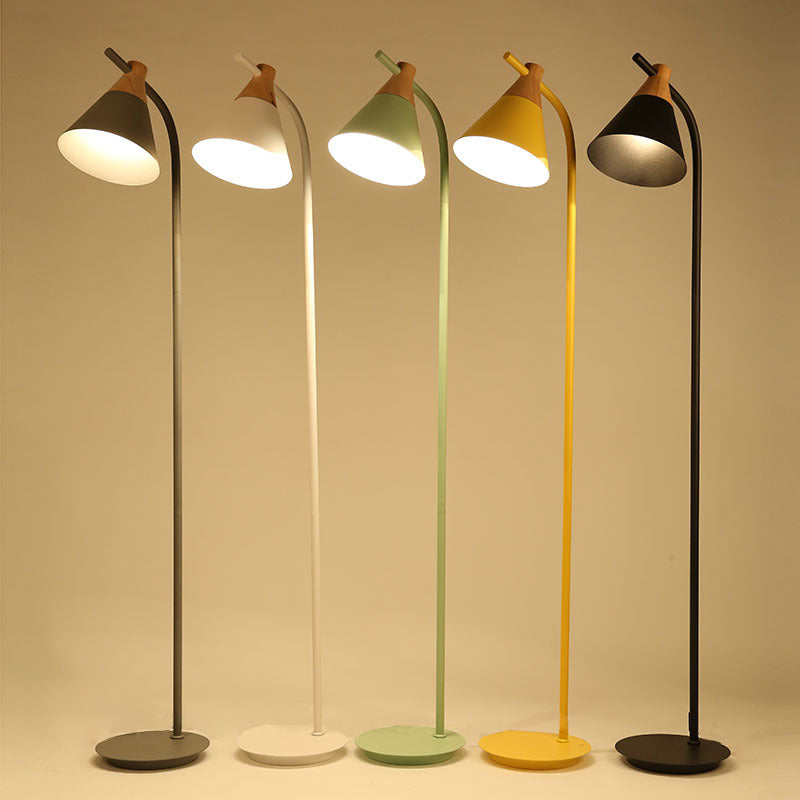 Nordic Macaron Cone 1-Light Floor Lamp