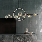 Contemporary Glass Bubble Chandelier - 7/10 Light Design