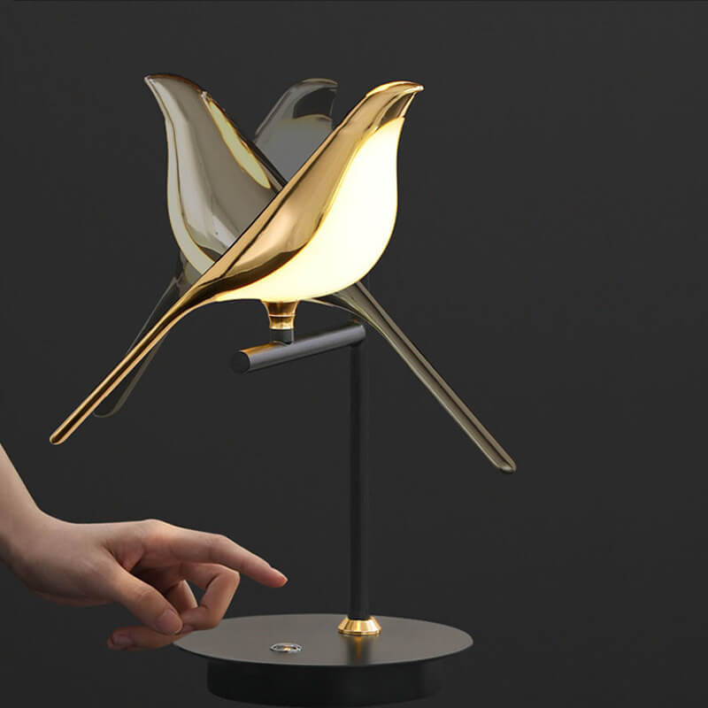 Nordic Minimalist LED Table Lamp - Magpie Bird Design