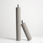 Industrial Cement Cylinder Pendant Light - 1-Light Fixture for Living Room