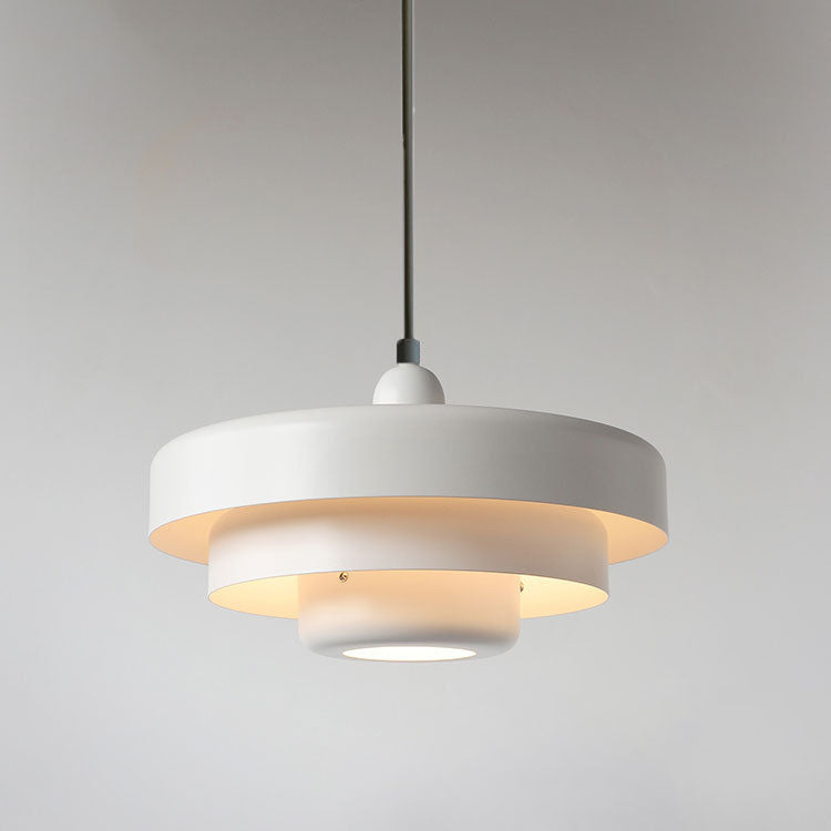 Multi-Layered Round Metal Pendant Light