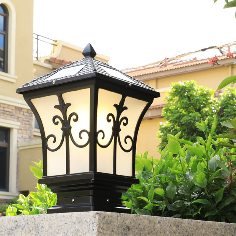Premium Vintage-Style Waterproof Solar Outdoor Column Light