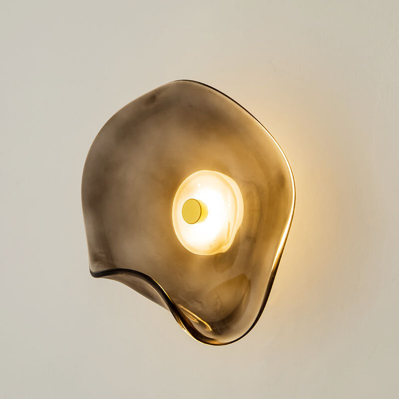 Round Glass LED Wall Sconce