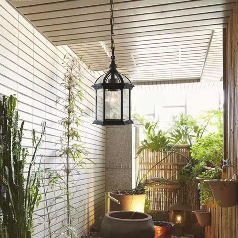 Premium Minimalist Hexagonal Aluminum and Glass Outdoor