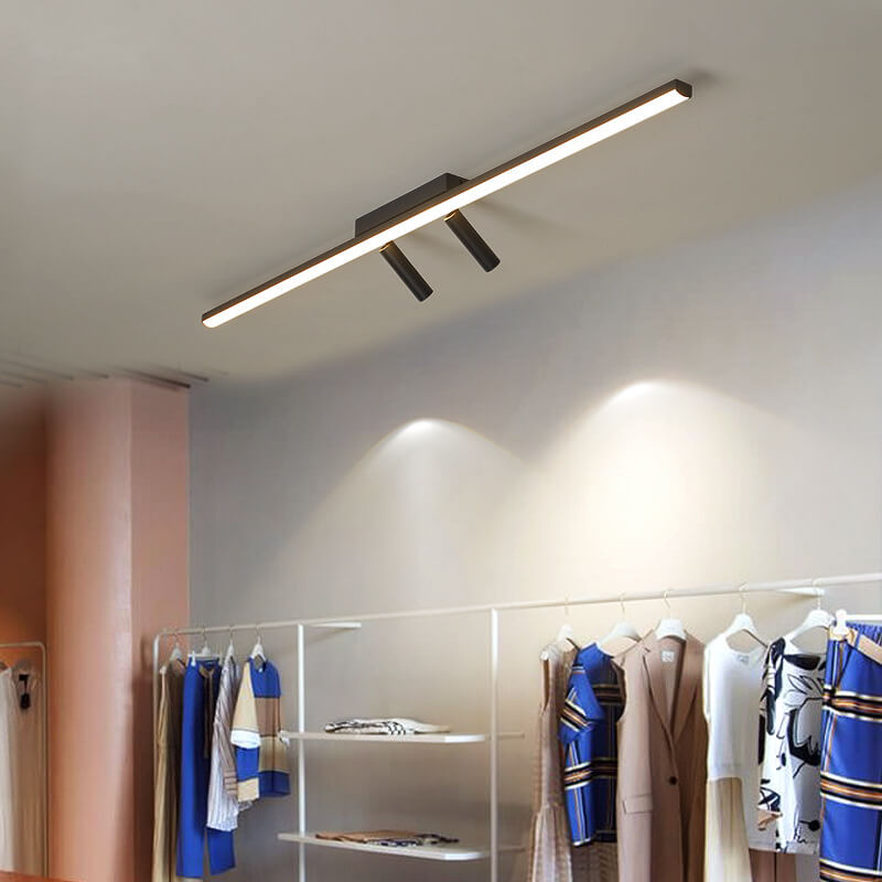 Nordic Minimalist LED Flush Mount Ceiling Light - Acrylic Long Strip Spotlight