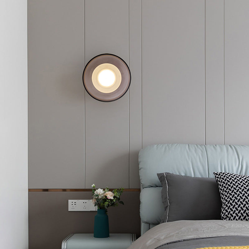 Vintage Nordic Round Glass LED Wall Sconce