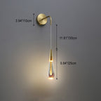 Luxury Teardrop Crystal LED Wall Sconce