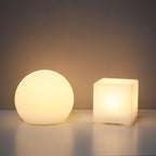 Premium Geometric Battery-Powered Night Light Table Lamp