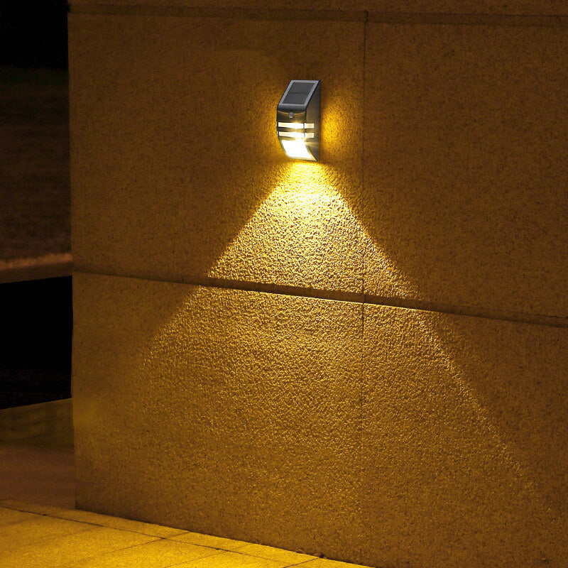 Premium Solar-Powered Stainless Steel Garden Wall Sconce