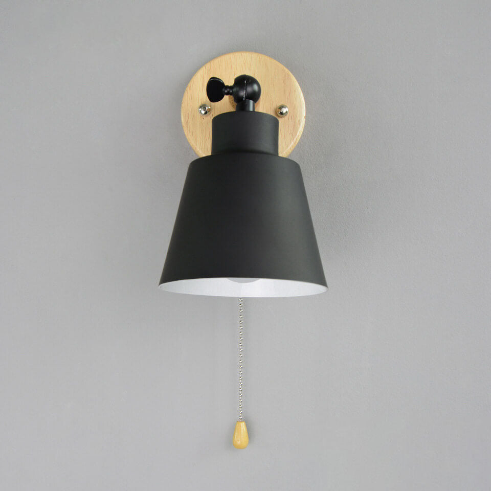 Nordic Rotatable Wood Wall Sconce