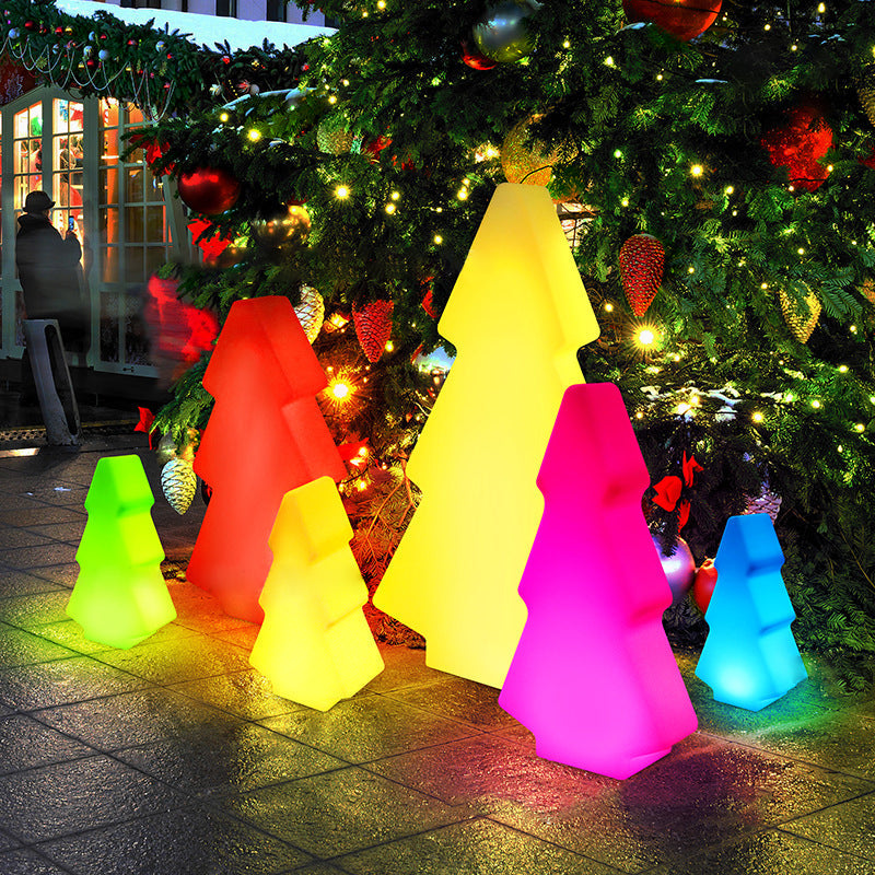 Premium Art Deco Solar-Powered RGB LED Christmas Tree