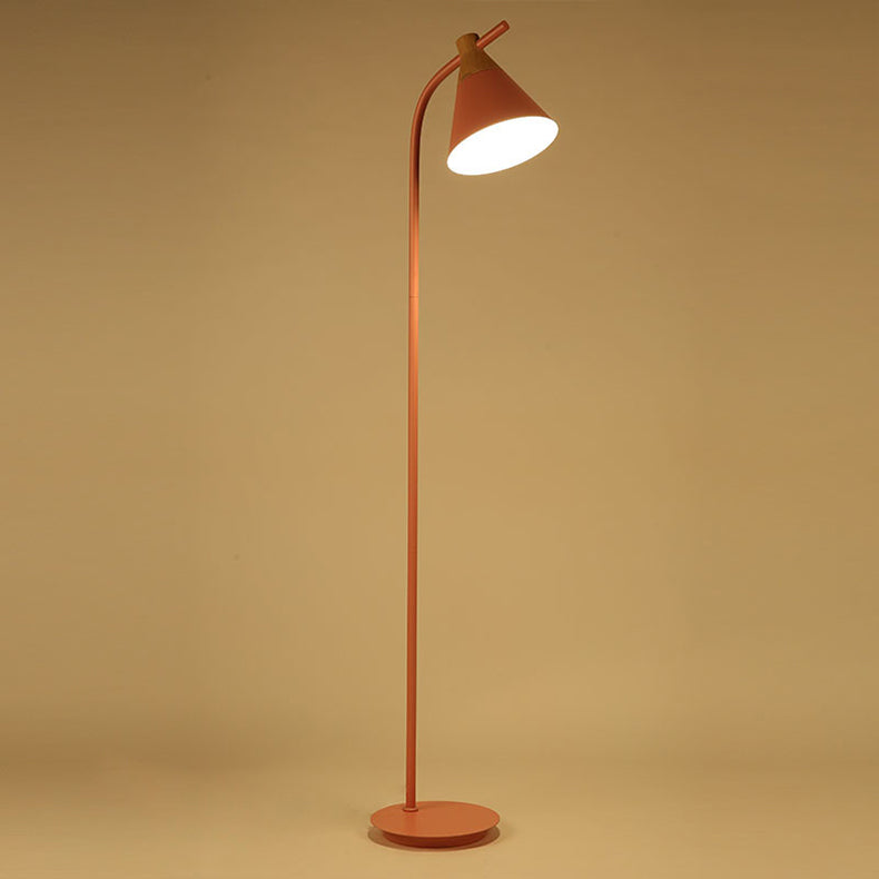 Nordic Macaron Cone 1-Light Floor Lamp