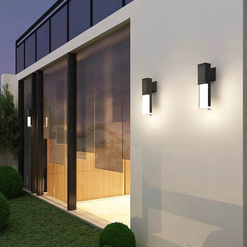 Modern Waterproof Rectangular LED Wall Sconce