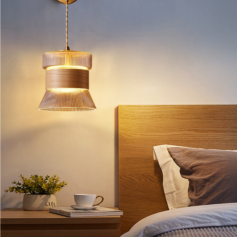 Japanese Walnut & Copper 1-Light Wall Sconce