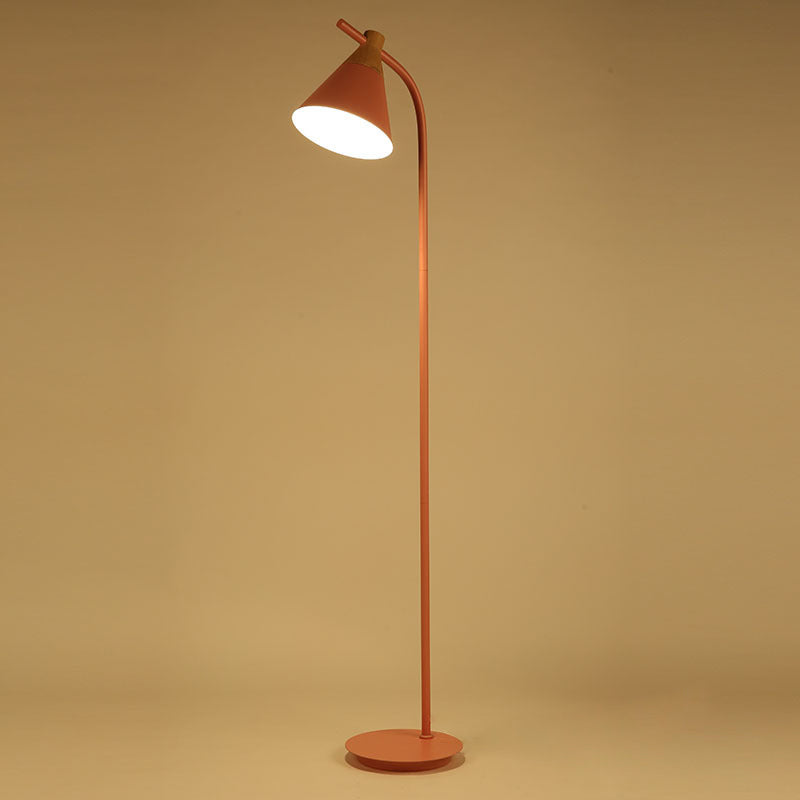 Nordic Macaron Cone 1-Light Floor Lamp