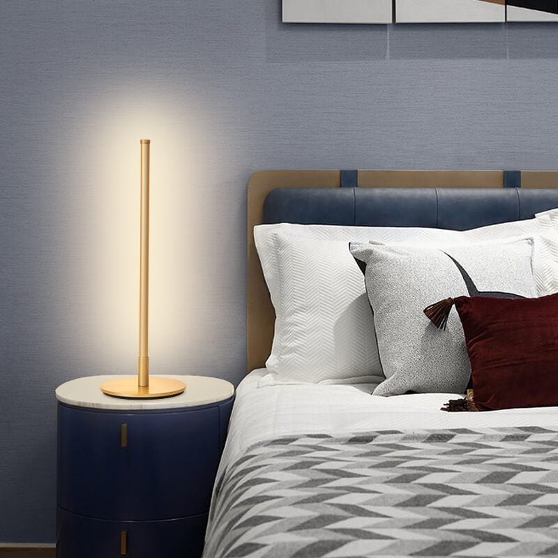 Contemporary Linear LED Table Lamp - Minimalist Design