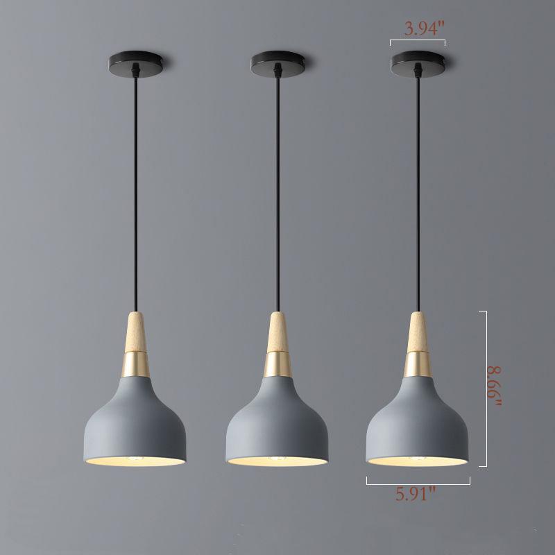Modern Macaron Disc 1-Light Pendant Lamp