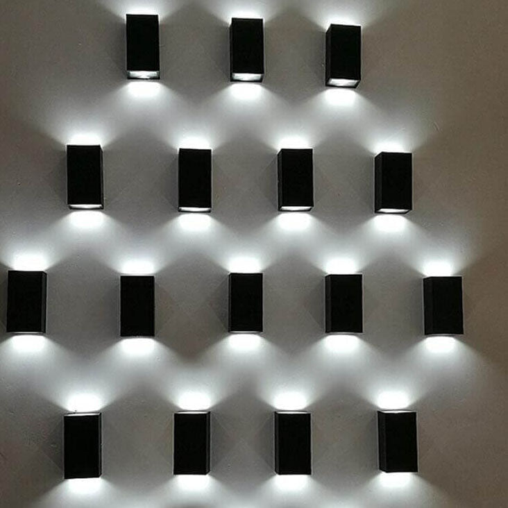 Black Waterproof Aluminum LED Sconce