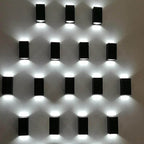 Black Waterproof Aluminum LED Sconce