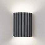 Scandinavian Resin Half Column 2-Light Wall Sconce