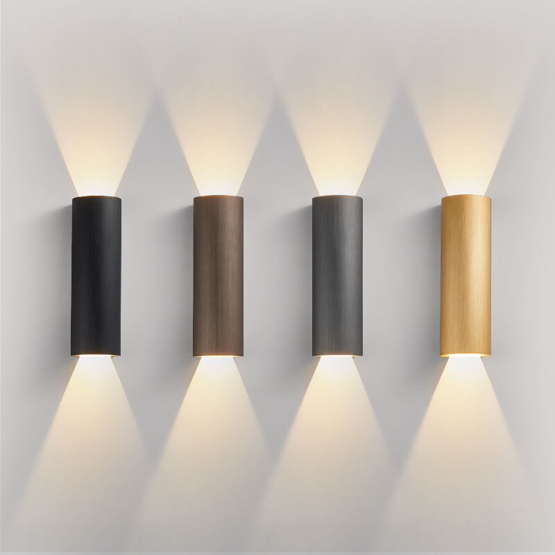 Contemporary Aluminum Cylindrical LED Wall Sconce