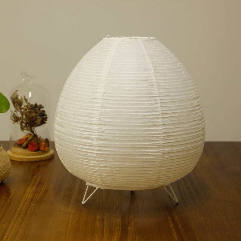 Nordic Minimalist Xuan Paper Lantern Table Lamp - 1 Light