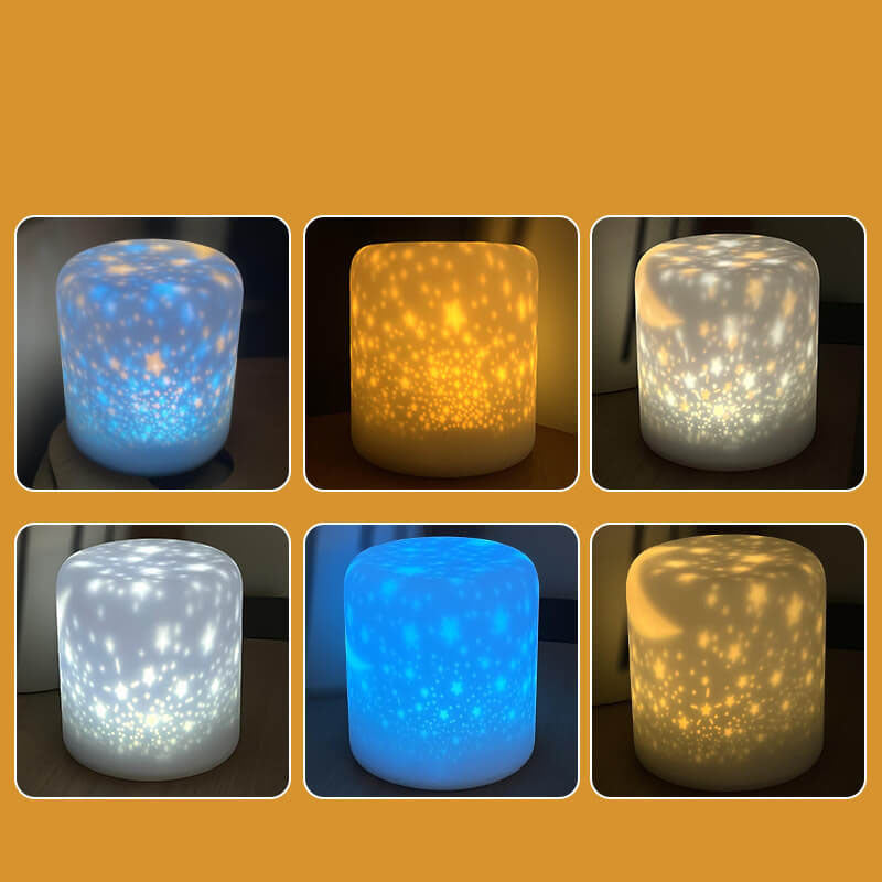 Starry Silicone LED Night Light Table Lamp with USB Charging