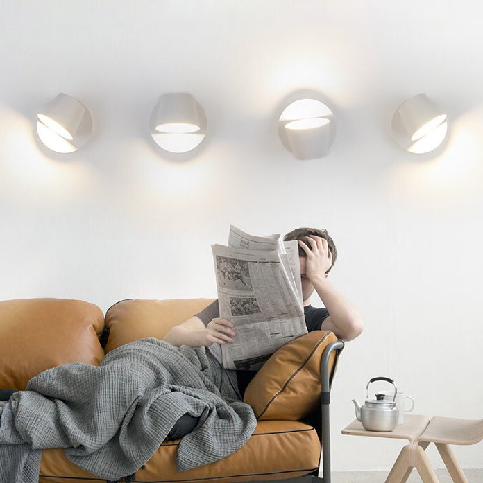Frosted Dome Rotatable LED Sconce