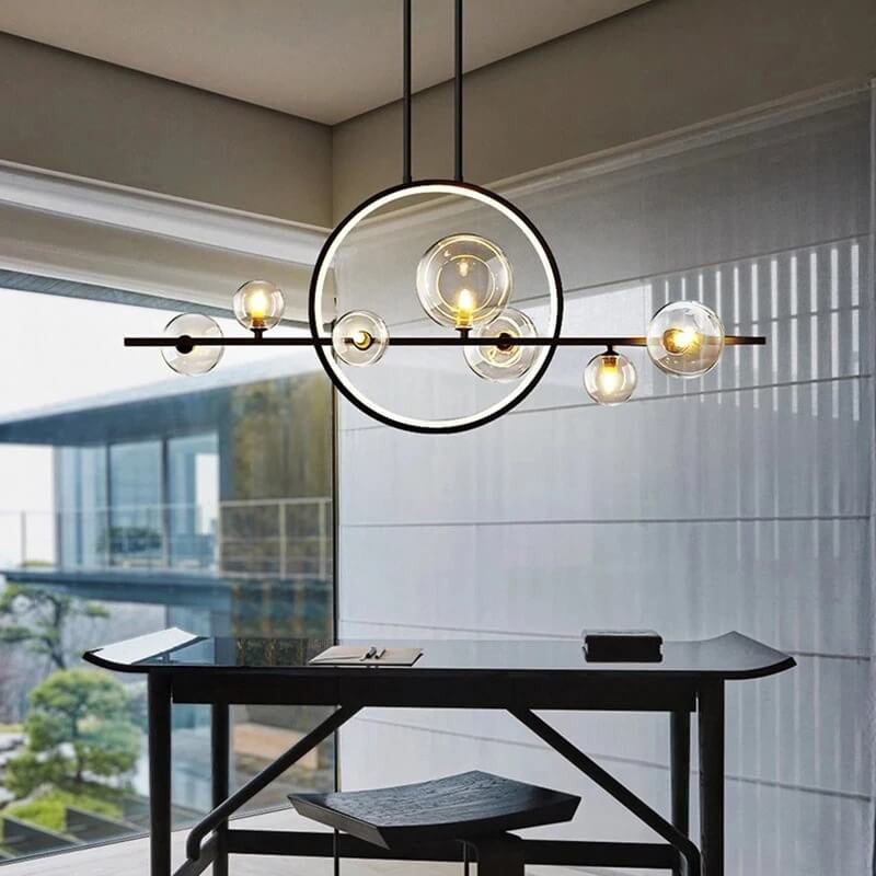 Contemporary Glass Bubble Chandelier - 7/10 Light Design