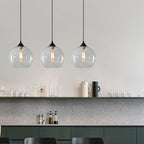 Premium Nordic Minimalist Round Glass Pendant Light - 1-Light