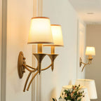Iron & Fabric Mushroom Wall Sconce