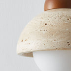 Premium Wabi-Sabi Solid Wood & Glass Wall Sconce Lamp