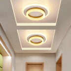 Nordic Acrylic LED Flush Mount Ceiling Light - Square & Circle Design