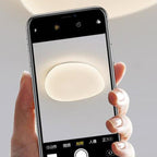 Minimalist Pebble Acrylic LED Flush Mount Ceiling Light for Bedroom