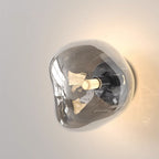 Minimalist Spherical Glass 1-Light Sconce