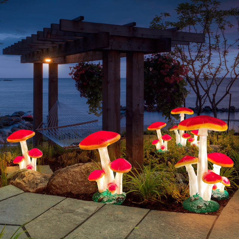 Premium Art Deco Solar LED Mushroom Outdoor Light