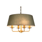 Classic European 4-Light Iron Pendant Lamp