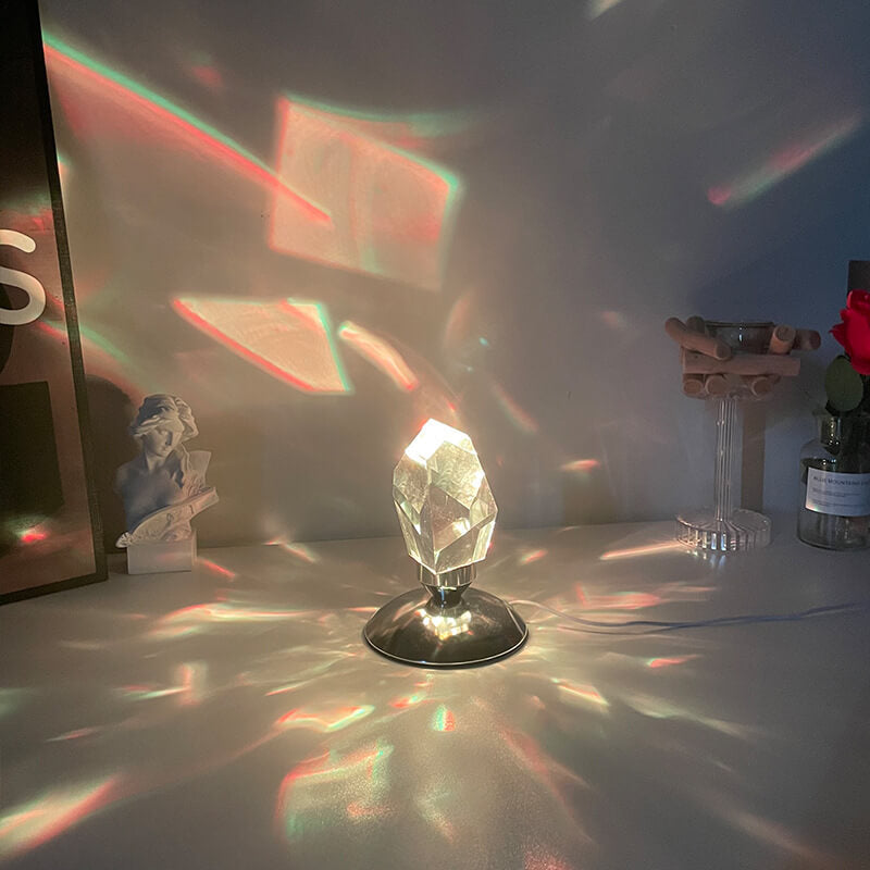 Luxury Diamond Crystal LED Table Lamp - Ambient Night Light