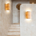 Nordic Striped Resin Wall Sconce