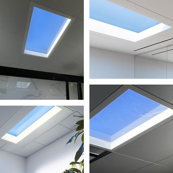 Blue Sky Metal LED Flush Mount Light