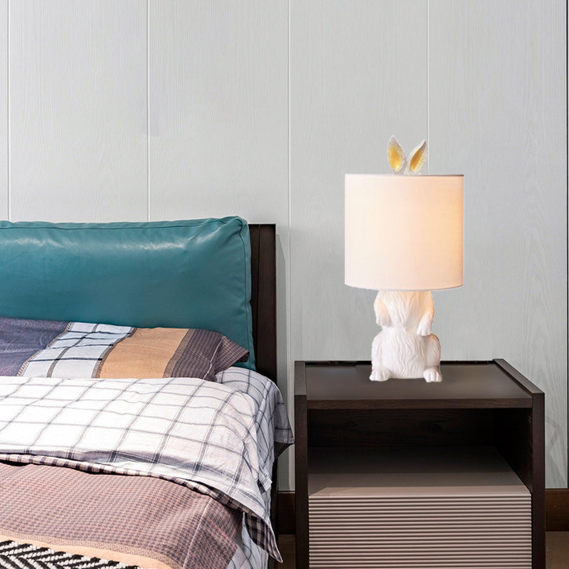 Contemporary Rabbit-Shaped 1-Light Table Lamp