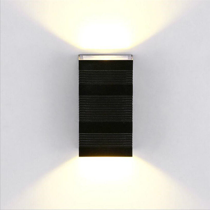 Black Waterproof Aluminum LED Sconce