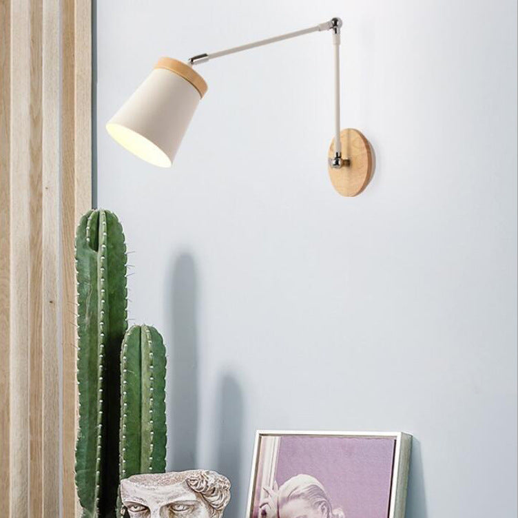 Scandinavian Solid Wood Wall Sconce