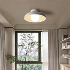 Wabi-Sabi Iron & Glass Semi-Flush Light