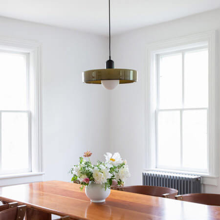 Colorful Vintage Glass Pendant Light - 1-Light Fixture